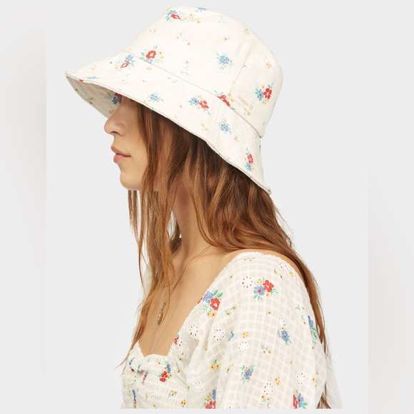 Billabong x Wrangler ❤️ Floral Cloth Summery Bucket Hat for Women ⛱️🌺🍹 - Picture 7 of 10